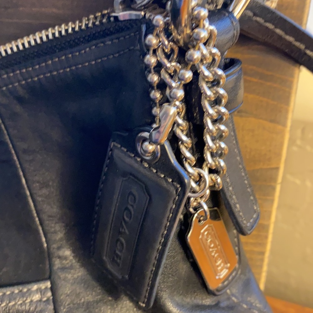 Black Coach Purse - Picture 3 of 5